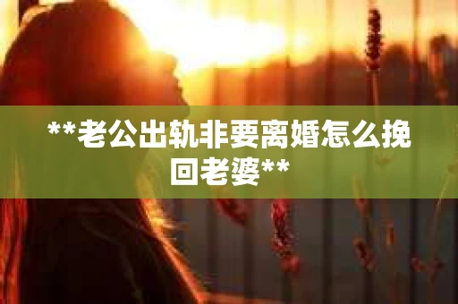 **老公出轨非要离婚怎么挽回老婆**