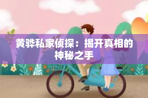 黄骅私家侦探：揭开真相的神秘之手