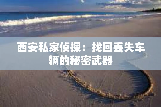 西安私家侦探：找回丢失车辆的秘密武器
