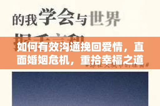 如何有效沟通挽回爱情，直面婚姻危机，重拾幸福之道