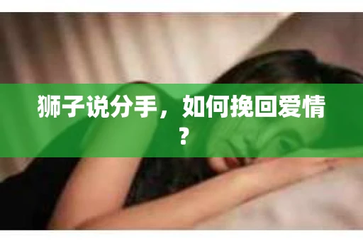 狮子说分手，如何挽回爱情？