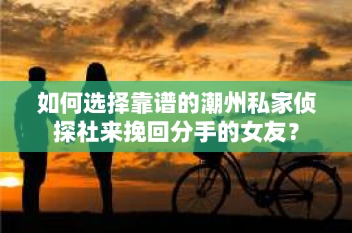 如何选择靠谱的潮州私家侦探社来挽回分手的女友？
