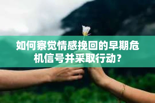 如何察觉情感挽回的早期危机信号并采取行动？